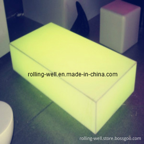 LED Rectangle Table/Modern Glowing Table/Rechargeable Table in Office